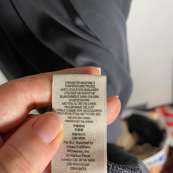 Free People Gray Open Tie Back Casual Dress - Picture 7 of 9